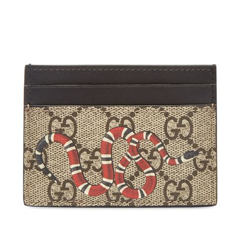 gucci card wallet snake|gucci wallet snake price.